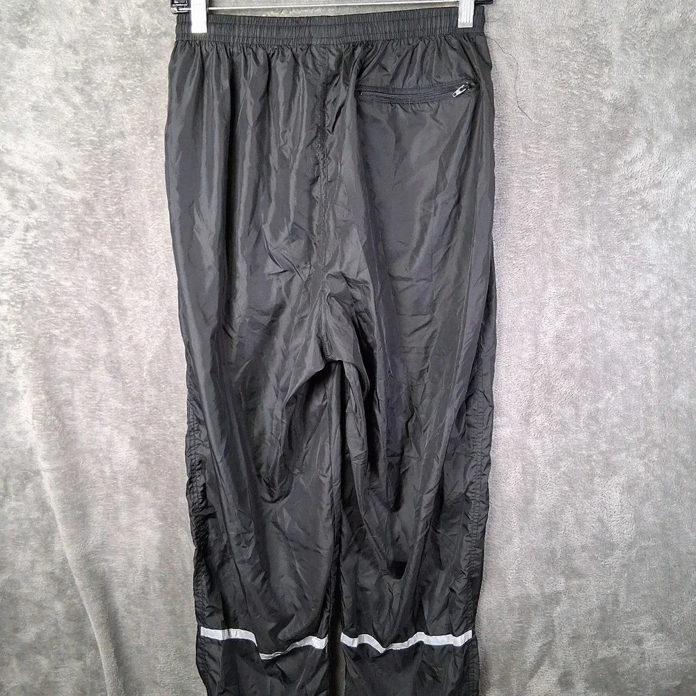 VTG L.L. Bean Women's Medium Windbreaker Pants Track Style Black Made In USA 90s - Picture 4 of 8
